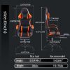 Video Game Chairs for Adults, PU Leather Gaming Chair with Footrest, 360¬∞Swivel Adjustable Lumbar Pillow Gamer Chair, Comfortable Computer Chair for