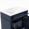 30'' Bathroom Vanity with Top Sink, Modern Bathroom Storage Cabinet with 2 Drawers and a Tip-out Drawer, Single Sink Bathroom Vanity