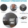 Laundry Hamper with Lid Laundry Basket with Handles Liner Bag Paper Woven Hampers for Laundry Clothes Storage Basket for Bedroom Bathroom (Grey)