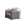 living Source International Fully Assembled Patio Chair with Cushions