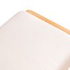 Natural Solid Wood Shoe Bench, Beech Wood Storage Rack Organizer with High Rebound Sponge Cushion
