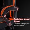 Video Game Chairs for Adults, PU Leather Gaming Chair with Footrest, 360¬∞Swivel Adjustable Lumbar Pillow Gamer Chair, Comfortable Computer Chair for
