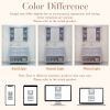 36'' Bathroom Vanity with Medicine Cabinet, Modern Mirror Cabinet with Adjustable Shelf, Bathroom Storage Cabinet with 4 Drawers, Solid Wood Frame Bat
