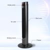 36 Inch High Efficiency Cooling Tower Fan with 3 Speed Settings and 15 Hour Timer, 70 Degree Auto Oscillating with Remote, Standing Fan for Bedroom Ho