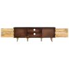 TV Stand 55.1"x11.8"x18.1" Rough Mango Wood and Solid Wood Acacia