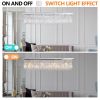 Modern Crystal Chandelier for Dining Room 8-Light White Rectangle Raindrop Chandelier Contemporary Rectangular Pendant Light Fixture for Kitchen Islan